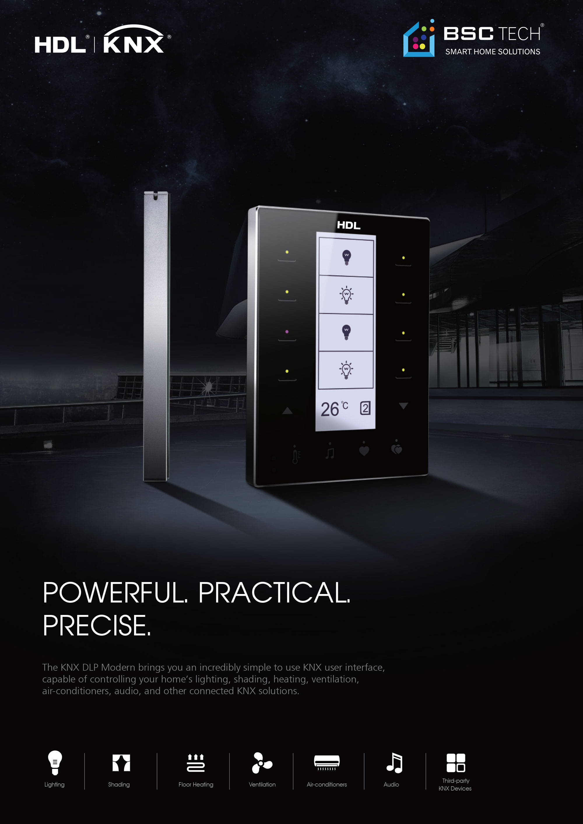 Công tắc KNX 14 Button HDL