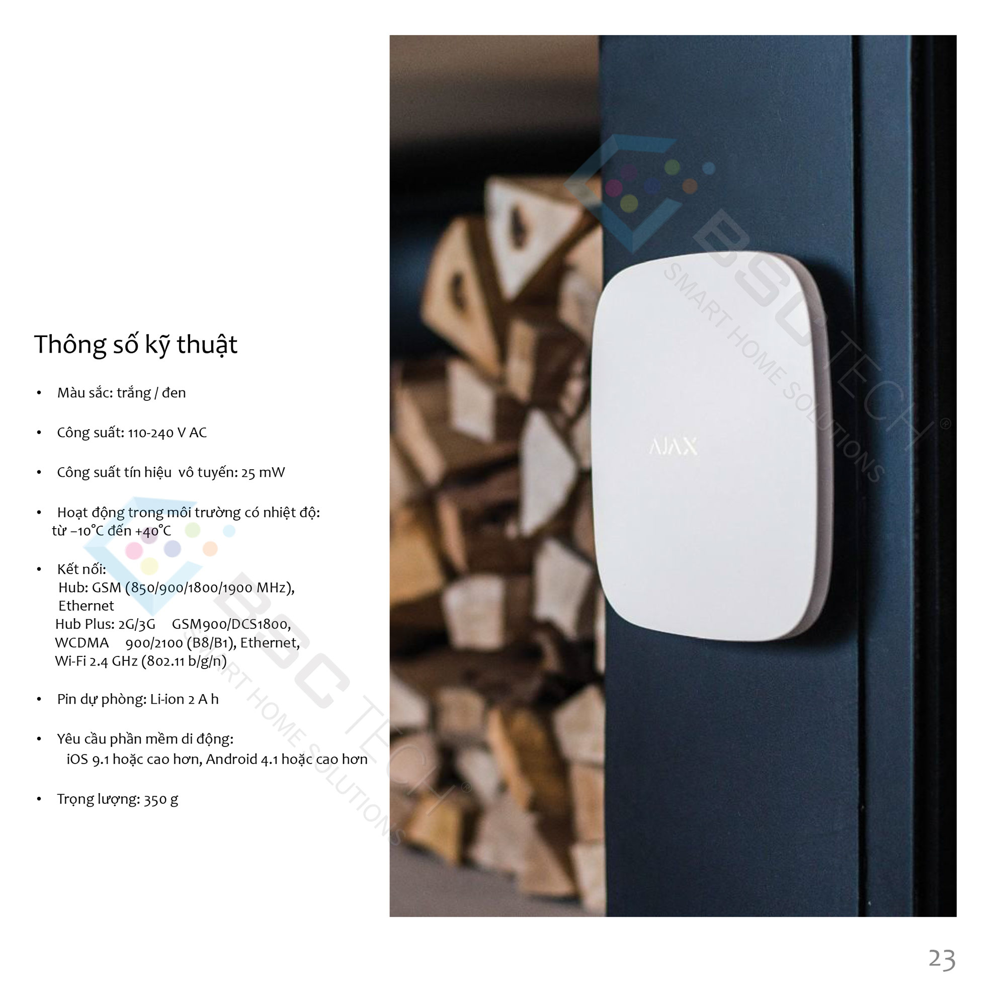 Tổng hợp thiết bị AJAX